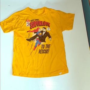 lucy ball comic book graphic tshirt yellow small